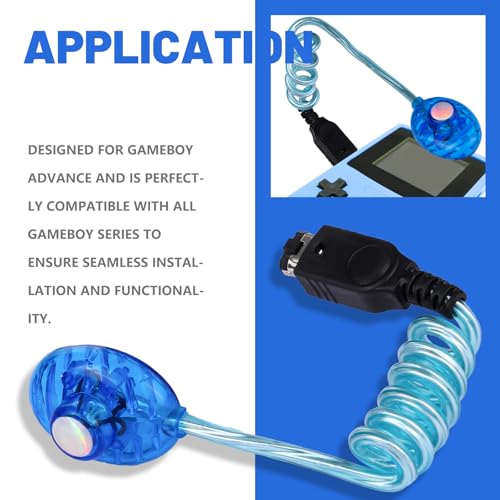 Image of HNYYZL Worm Light Backlight Flexible Illumination LED Lamps for GBA Console WormLight (1 Pcs GBA Blue)