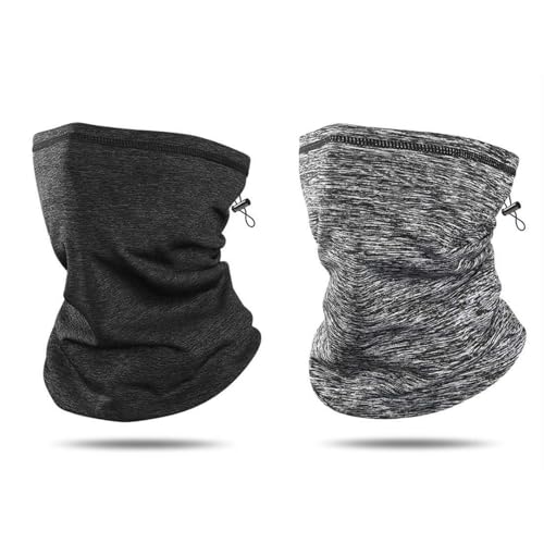 AYNKH 2 Piezas Braga Cuello para Hombre y Mujer, Pasamontañas de Verano, Pañuelo de Cabeza Ligero, Buff Multifuncional para Moto, Deportes y Actividades al Aire Libre, Protección Solar y Frío