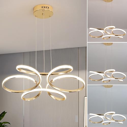 TONGCIYU Lustre pendente sala de jantar,dimerizável lustre modern...