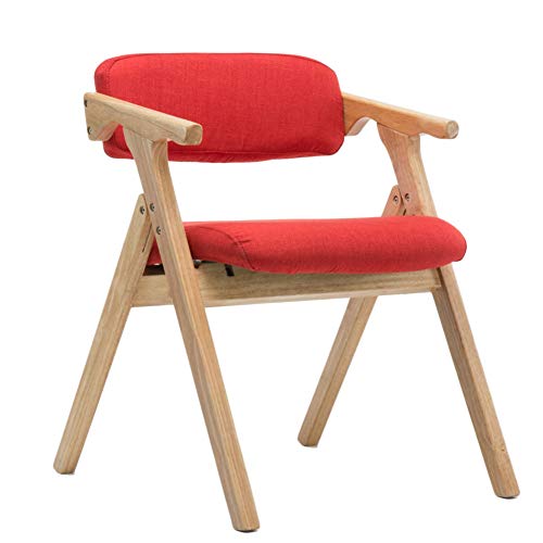 Chaise pliante en bois massif rouge DASHADAO - 2