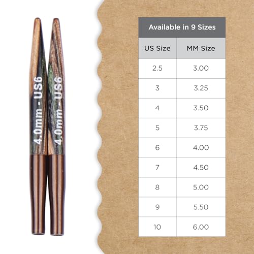 Pointe en bois 4,00 mm Knitter's Pride Terra Mini 5 cm