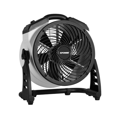 XPower FC-100 - Ventilador industrial de alta velocidad para toda la habitación, circulador de aire, ventilador de suelo, temporizador de velocidad variable XPower FC-100 - Ventilador industrial de alta velocidad para toda la habitación, circulador de aire, ventilador de suelo, temporizador de velocidad variable
