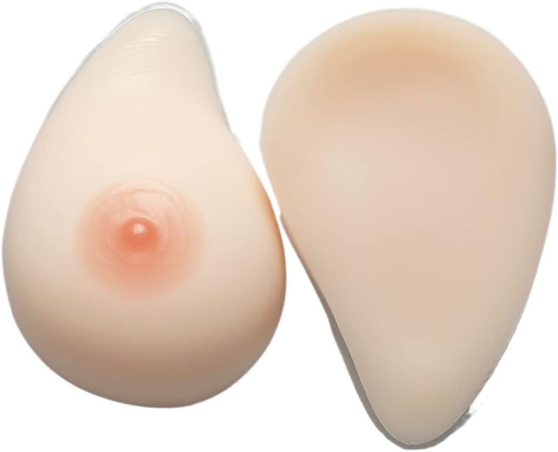 [KRIDDR] ペアの乳房切除シリコーン自己粘着乳房インプラント ドラッグ クイーン シーメール クロスドレッサー