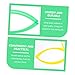 ARTIBETTER 9 Pcs Math Set Circles Flexible Math Sets Plastic Circles Learning Random Color