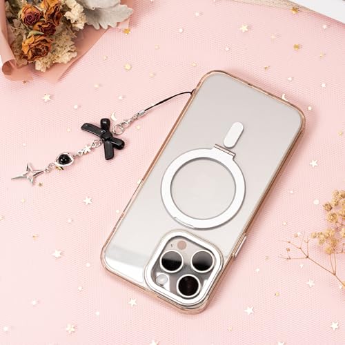 Dzpuhuojz 4PCS Cute Phone Charms, Pink Butterfly Star Phone Charm Strap Y2K Accessories for Keychain Airpods Bag Pendants, Perfect Gifts for Women Girls