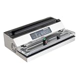 GastroHero Beutel-Vakuumiergerät BVM016DP – Profi Vakuumierer 16 l/min mit 400 mm Schweißnaht aus Edelstahl – leistungsstarkes Tischgerät für Gastronomie & Catering