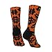 XZDWPY pattern of fox Unisex Mid-Calf Socks 2 Black-2 Polyester Skin-Friendly Moisture-Wicking Fashionable Crew Socks
