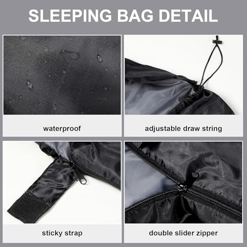 Hillban Homeless Care Package Set: Sacos de dormir impermeables, gorros, guantes y calcetines para camping y senderismo, multicolor miniatura 6