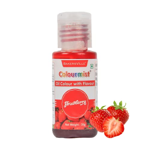 Colourmist Oil Colour With Flavour (Strawberry), 30g | Chocolate Oil Strawberry Flavour with Strawberry Colour | Chocolate Oil Strawberry Emulsion |, 30g (B09MQSK7M4) Amazon Price History, Amazon Price Tracker