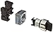 Siemens 3SB36 08-2TA11 Heavy Duty Selector Switch, 3 Switch Positions, Momentary Operation, I-O-II Switching Sequence, 2 x 50 Degree Operating Angle, 1 NO + 1 NC, 1 NO + 1 NC