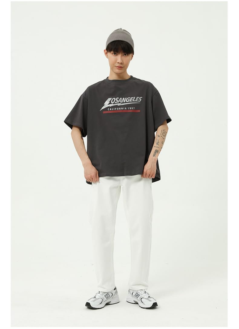 Jeans Pantalon Mode Für Herren Grundweiß Schlichte Jeans Schmal Geschnittene Herrenhose