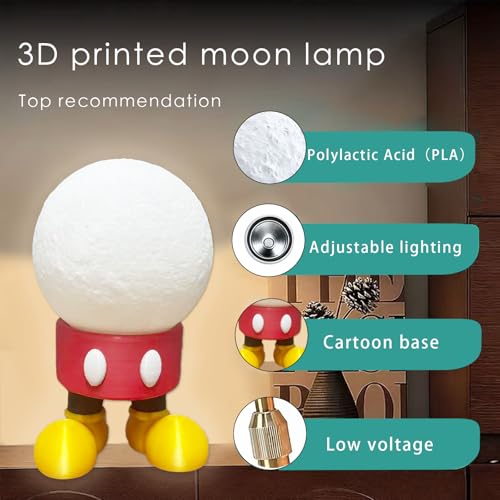 Lámpara de Luna Mágica con Luz Nocturna para Niños miniatura 2