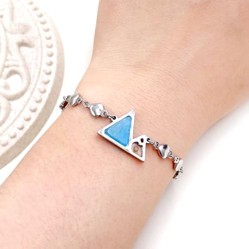 Image of Uloveido Stainless Steel Heart Chain Link Bracelet - Religious Inspirational Mustard Seed Charm Bracelet for Women Lady Y4431