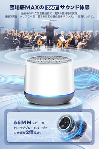 ノーブランド Bluetoothスピーカー 小型防水モデル