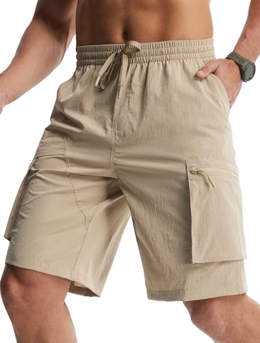 Image of Libin Men's Shorts Casual All Day Comfy Quick Dry Lightweight Cargo Hiking Shorts Breathable Outdoor Sports Travel