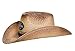 Men's Corona Extra Straw Beach Cowboy Hat with Curved Brim Tan