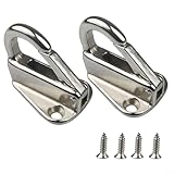 Asegura tu equipo marino con ganchos de resorte de acero inoxidable, juego de 2