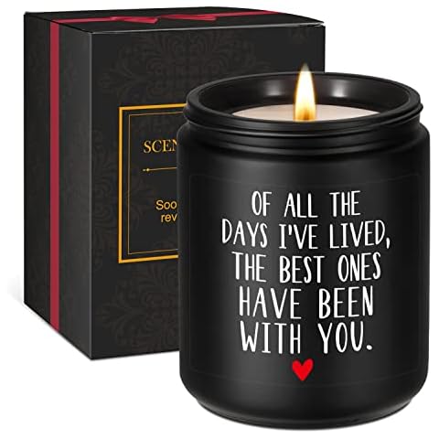 GSPY Anniversary Scented Candle - Anniversary Romantic Gifts for Him, Her - Love Candle, Manly Gifts, Husband Gifts - Funny Christmas, Birthday, Love Gifts for Men, Boyfriend, Wife, Fiance, Girlfriend Cover