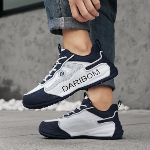 DARIBOM Tênis de caminhada feminino masculino antiderrapante para trabalho com suporte de arco confo
