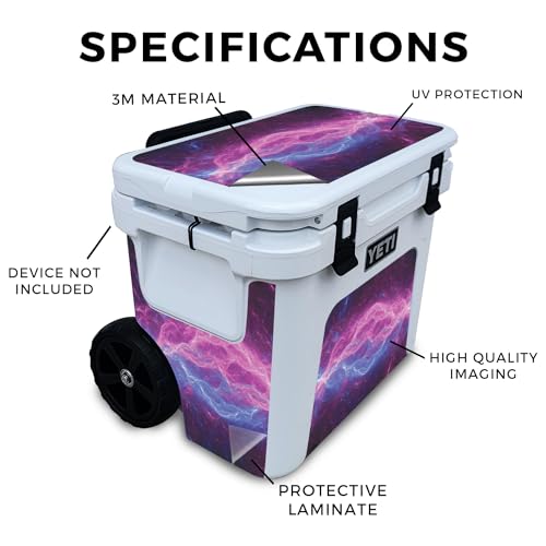 Image of Skin Compatible with Yeti Roadie 32 Wheeled Cooler - Raw Energy - Premium 3M Vinyl Protective Wrap Decal Cover - Easy to Apply | Crafted in The USA by MightySkins