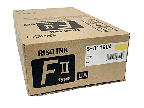 2 Riso S-8119 Type FII Yellow Ink, for Risograph EZ, ME, MF, MZ