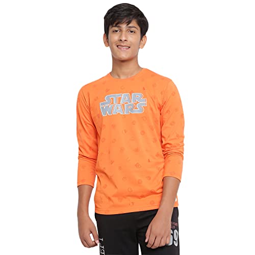Image of Li'l Tomatoes Boys Regular Fit Printed Round Neck Cotton Tshirt Dblue
