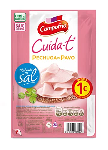 Campofrio Cuidat Lonchas Pechuga de Pavo, 65g