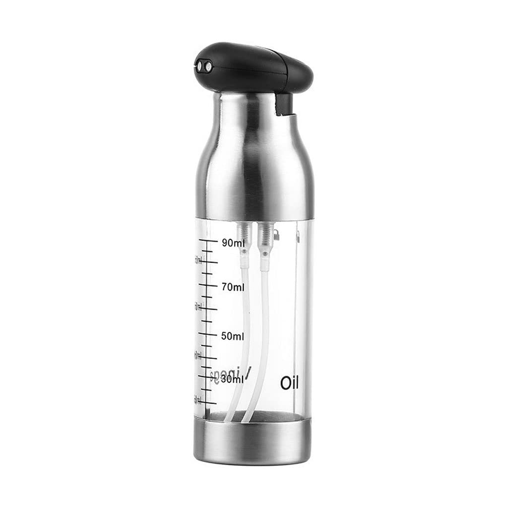 IANSHFKN 90ml Kitchen Stainless Spray Bottle for Oil Vinegar Soy Sauce Bbq Oiler Cooking Condiment Cookware