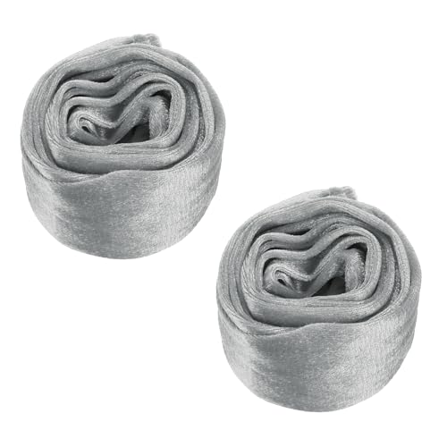 Cache-cordon en velours gris PATIKIL 1,8m lot de 2 pour fils de lustre et câbles