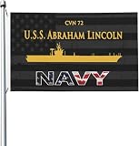Cvn 72 Uss Abraham Lincoln Garden Flag Outdoor Flags Double Sided Flag3x5ft