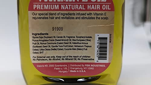 Difeel Premium Natural Hair Oil - Vitamin E Oil 7.1 ounce