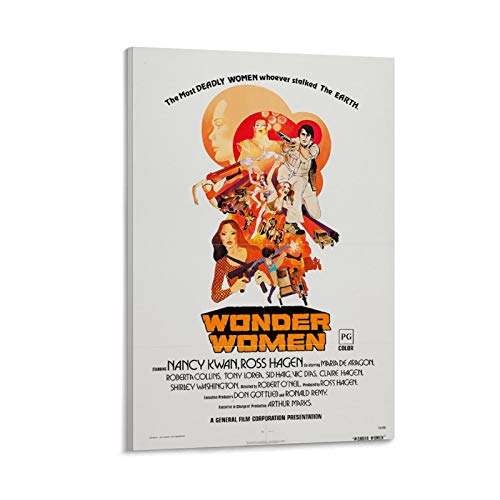 YRTZ Póster de la película de la marca Wonder Women Art Classic Posters para la sala de estar...