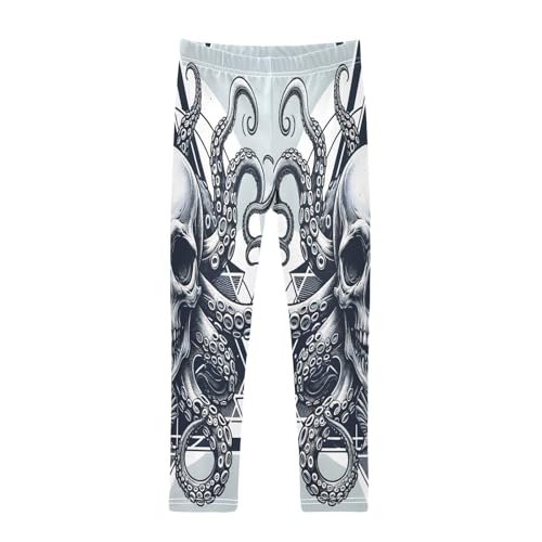 Toddler Girls Leggings Printed Yoga Pants Leggings Octopus Skull Head for Kids