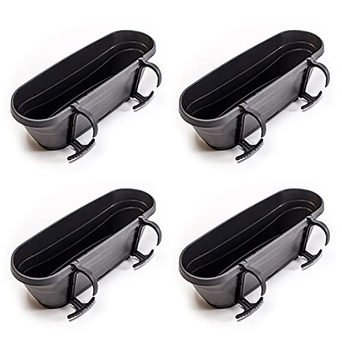 UPP Blumenkasten 50 cm | anthrazit | Blumentopf,Balkonkasten mit...