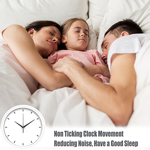 2 Silent Sweep Clock Motor Movement Mechanism with 5 Pack Different Size and Colorful Clock Hands (Black)