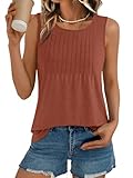 AUTOMET Womens Loose Fit Casual Flowy Tank Tops Trendy Sleeveless Summer Tops Clothing Outfits 2025 Maple 2XL