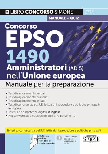 Concorso EPSO 1490 Amministratori nell'Unione Europea (AD 5). Manuale per la preparazione