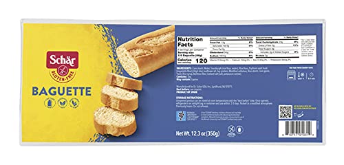 Schar Dr Baguettes (Baquettes) Gluten Free, 12.3oz, Pack of 3, 12.3 Ounce