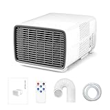 KPOUYYDS Aire Acondicionado Portátil 2700 BTU, 280W Bajo Consumo, 3 en 1 Enfriador, Deshumidificador y Ventilador con Compresor DC, Silencioso, Mando a Distancia para Camping y Caravana
