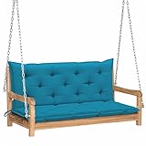 La entrega incluye: 1 x Columpio balancín, 1 x Cojín de asiento, 1 x Cojín de respaldo, 2 x Cadenas.