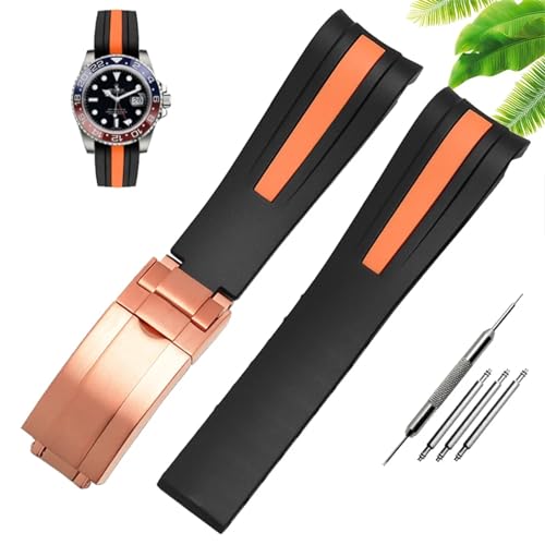 Bracelet montre caoutchouc 20mm boucle déployante un confort haut de gamme