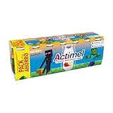 Actimel Kids Yogur bebible fresa platano- con probioticos, fermentos y vitaminas - Pack 14x100g