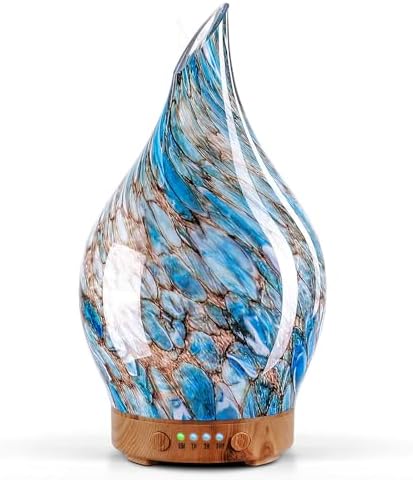 Porseme 100ml Glass Essential Oil Diffuser Aromatherapy Ultrasonic Cool ...