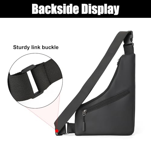 Bolso bandolera antirrobo con correa ajustable e impermeable para deporte 6
