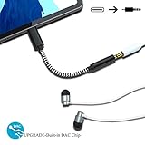 Dreamvasion USB-C to 3.5mm Adapter Compatible with iPad Pro, Nylon Braided Type C to 3.5mm Headphone Aux Cable with DAC Chip/Hi-Res Compatible for iPad Pro 2018/Pixel 3 2 XL/HTC/OnePlus 6T/Huawei/Mac