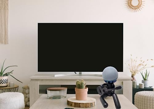 Suporte Echo Dot 5ª Geração Tocando Violão Preto Suporte de Mesa Echo Dot 5