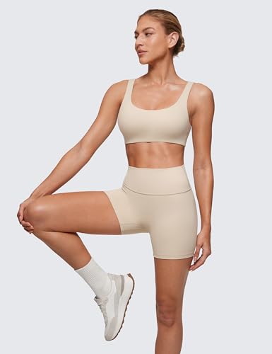 Image of CRZ YOGA Softhold U Back Bralette | Double Lined, Light Support, Non Padded, Wireless, Casual, Ultra-Soft, Scoop Neck, Everyday Bra for Women
