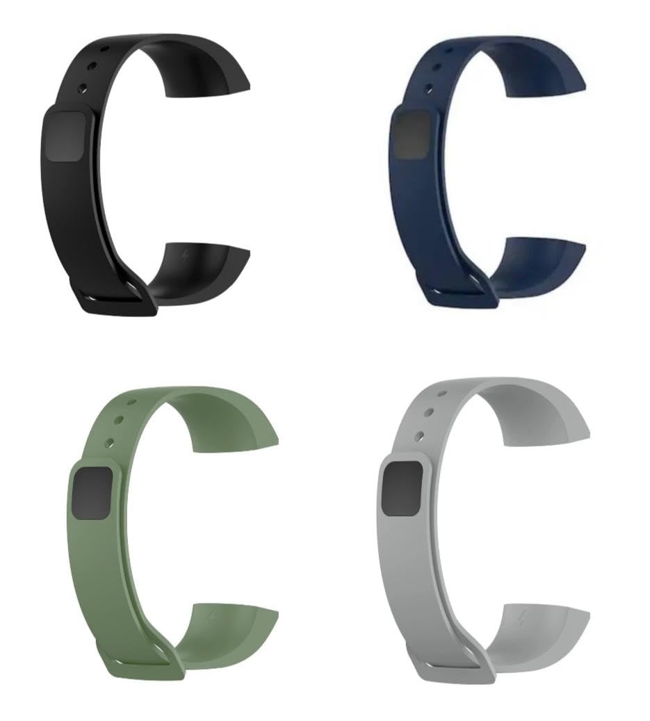 INEFABLE Mi Band 4c Strap and Redmi Smart Band Strap Soft Silicone Adjustable Band Strap-Device Not Included-Not Compatible for Redmi Smart Band Pro-Pack of 1