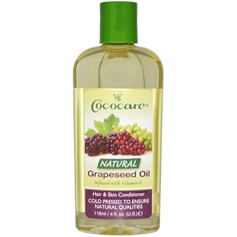 COCOCARE Natural Grapeseed Oil - Natural Moisturizer for Skin and Hair - Packed with Vitamin E and Fatty Acid - 4 Oz Cover