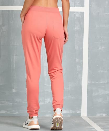 Image of Alan Jones Clothing Women's High Rise Solid Slim Fit Joggers Track Pant
